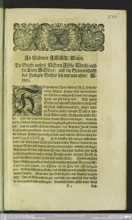Leichenpredigt : Der Kinder Gottes schönes Erbtheil, [allg. Eingang], Textus, [Eingang], [Auslegung]