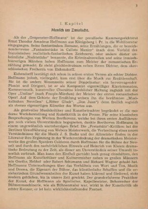 1. Kapitel. Mensch im Zwielicht