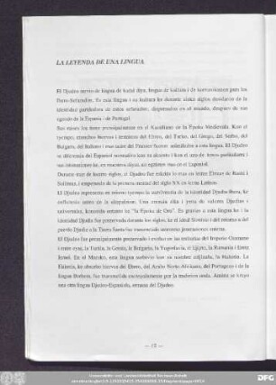 La Leyenda De Una Lingua