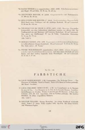 Stiche (Nr. 34-46)