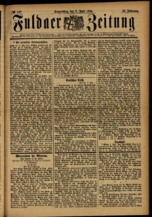 Ausgabe vom Donnerstag, den 07. Juni 1894.