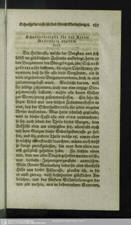 Schurfgeldercasse für das Revier Marienberg abgesondert
