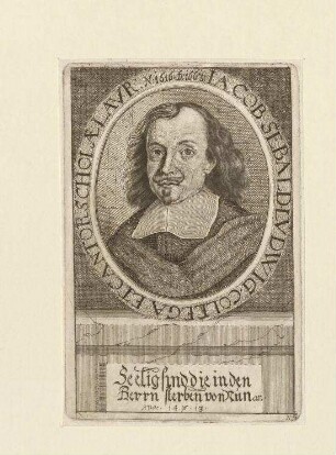 Jakob Sebald Ludwig, Kollege und Kantor der Schule bei St. Lorenz; geb. 1616; gest. 1663