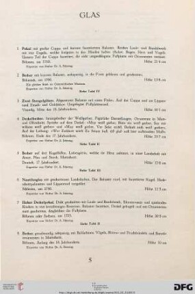 Glas (Nr. 1-36)