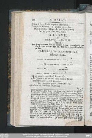 Ode XVII. Ad Aelium Lamiam.