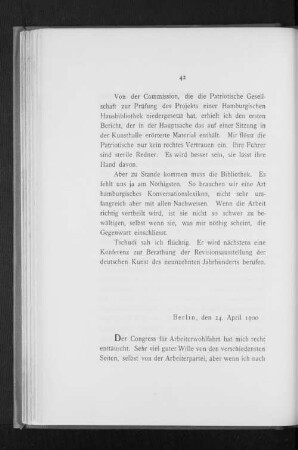 Berlin, den 24. April 1900
