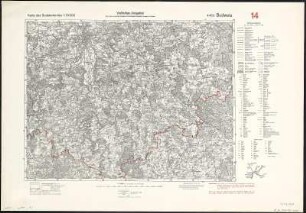Bl. 4453 : České Budějovice (dt. Budweis). Karte des Sudetenlandes 1:75000, 1938