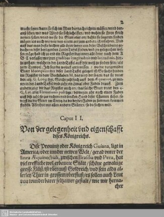 Caput II. Von der gelegenheit und eigenschafft dises Königreichs
