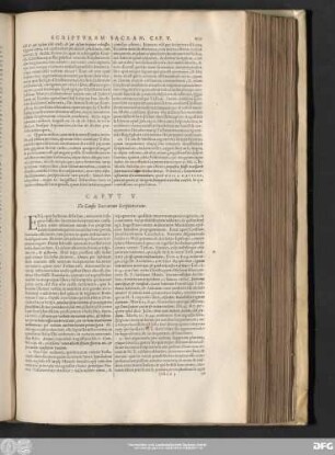 Caput V. De Causis Sacrarum Scripturarum.