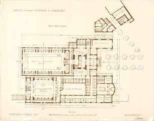 Hocheder, Karl; München; Müller´sches Volksbad - Grundriss EG