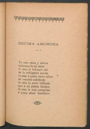 Décima amorosa