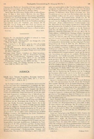 495-496 [Rezension] Schedl, Claus, Talmud, Evangelium, Synagoge