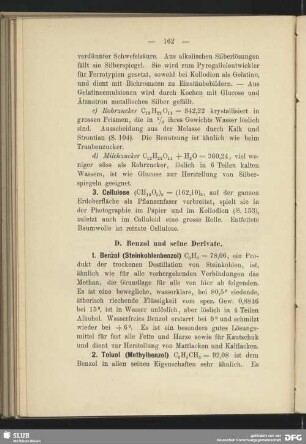 D. Benzol und seine Derivate