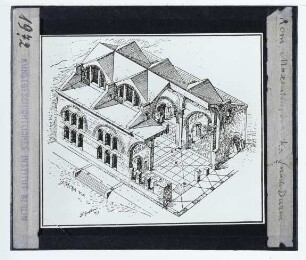 Rom, Maxentiusbasilika : Isometrie, Rekonstruktion