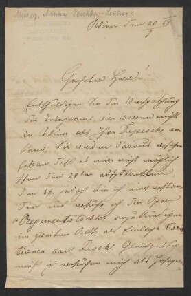 Brief an Max Schloß : 30.07.1868