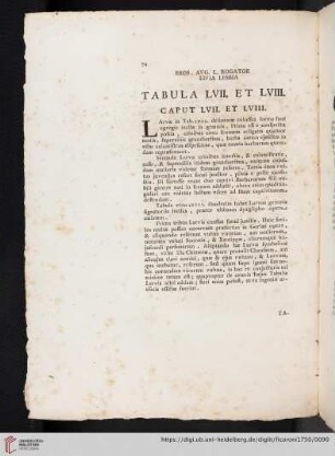 Tabula LVII. et LVIII. Caput LVII et LVIII