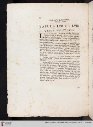 Tabula LVII. et LVIII. Caput LVII et LVIII