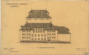 Fischer, Theodor; Heilbronn; Stadt-Theater - Nordseite (Ansicht)