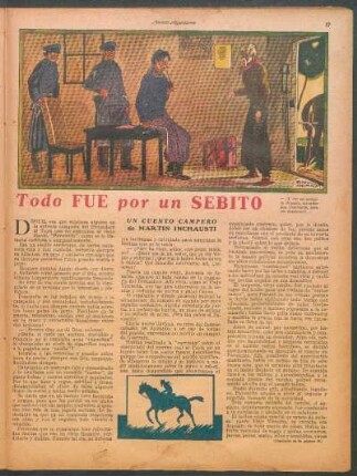 Todo fue por un sebito : Un cuento campero de Martín Inchausti