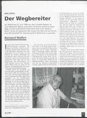 Axel Axgil: Der Wegbereiter