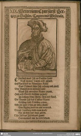 Wenceslaus Churfürst, Hertzog zu Sachsen, Engern und Westwaln
