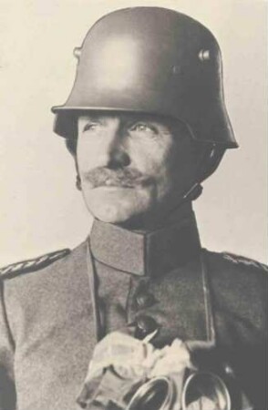 Gustav Keller, Oberst und Kommandeur des Regiments von 1915-1916, Brustbild