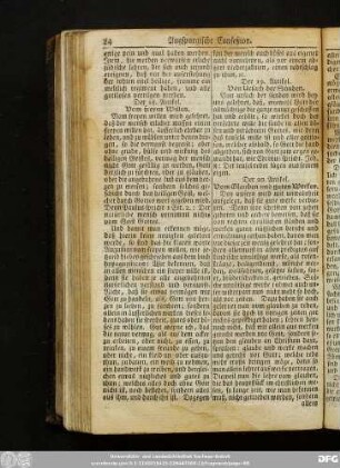 Der 18. Artikel. Vom freyen Willen.