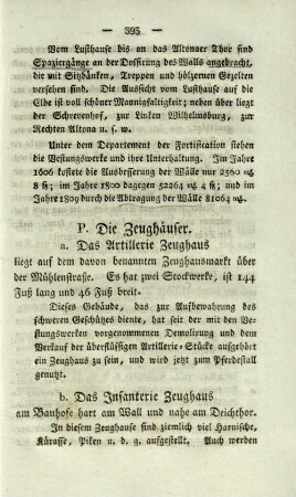 P. Die Zeughäuser.