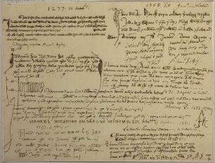 Nachschrift aus einer Handschrift aus dem Archiv zu Assisi