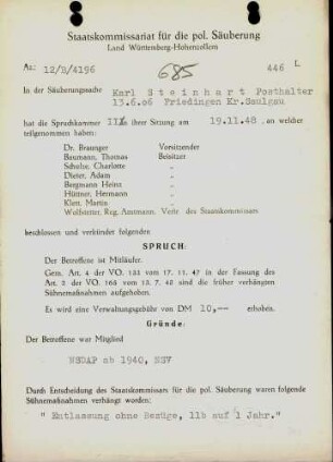 Steinhart, Karl