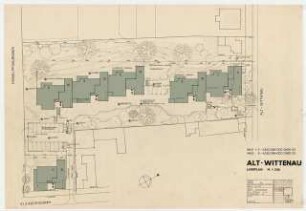 Wohnhäuser Alt-Wittenau 62, 63 / Eichborndamm 243, Berlin-Reinickendorf: Lageplan 1:200