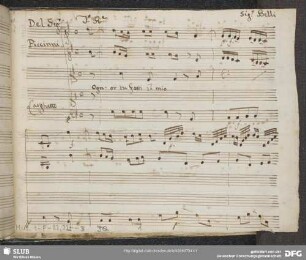 Ciro riconosciuto. Excerpts - Mus.1-F-82,22-3 : S, strings, b