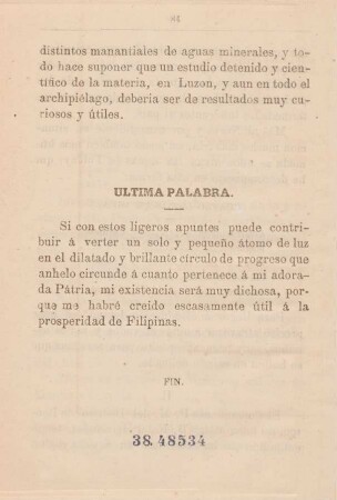Ultima Palabra