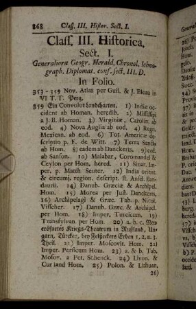 Sect. I. Generaliora Geogr. Herald. Chronol. Ichnograph. Diplomat. conf. sect. III. D.