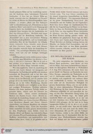 Zur diplomatischen Wirksamkeit des Rubens