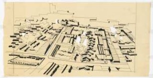 Wohn-Werksiedlung Märkisches Viertel, Berlin-Reinickendorf: Isometrie einer Wohnwerk-Bebauung, Seite 12 von HST 038,001