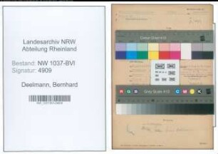 Entnazifizierung Bernhard Deelmann , geb. 29.09.1897 (Kaufm.Angestellter)