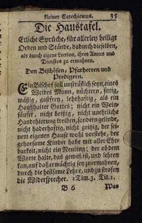 Die Haustafel
