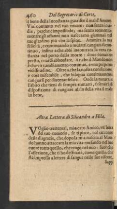 Altra Lettera di Silvandro a Hila.