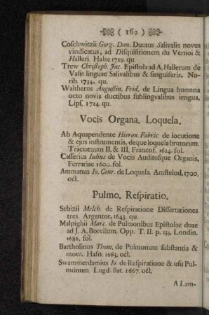 Vocis Organa. Loquela.