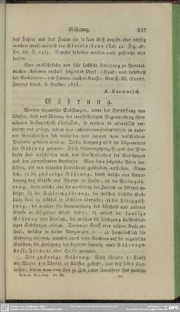 Gährung