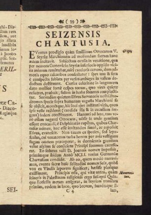 39-42, Seizensis Chartusia.