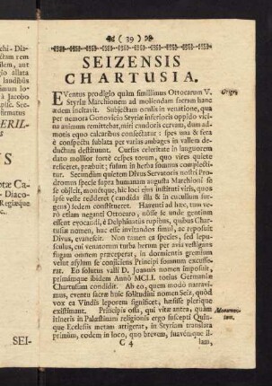 39-42, Seizensis Chartusia.
