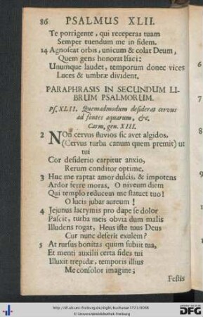 Paraphrasis In Secundum Librum Psalmorum.