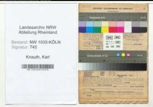 Entnazifizierung Karl Knauth , geb. 21.12.1902 (Versandleiter)