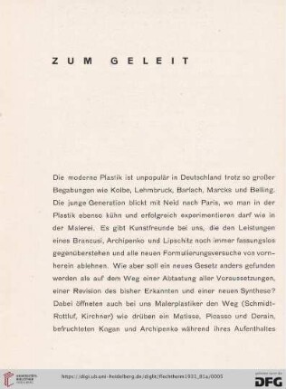 Zum Geleit