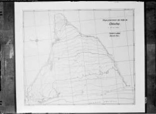 Peru, Höhenschichtenplan zum Luftbildplan Valle de Chincha