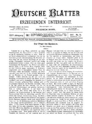 Zur Frage des Egoismus : (Schluss)