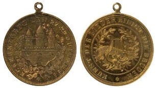 Anhängemedaille auf das Sängerfest