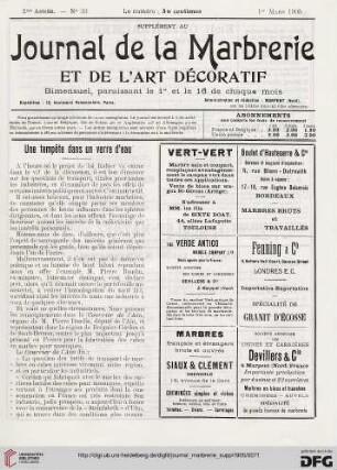 No. 33 (1er Mars 1905)
